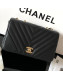 Chanel Chevron Smooth Calfskin Small Flap Bag A91586 Black 2019