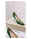 Jimmy Choo Silk Crystal Heel Pump Green 2019