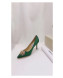 Jimmy Choo Silk Crystal Heel Pump Green 2019