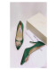 Jimmy Choo Silk Crystal Heel Pump Green 2019