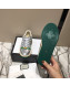 Gucci Screener Metallic Sneaker Silver/Green 2019