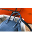 Hermes Mini Lindy 21cm in Original Calf Leather Blue 2019