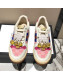 Gucci Screener Sneaker with Cherries White/Pink 2019