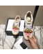 Gucci Screener Sneaker with Cherries White/Pink 2019