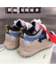 Off-White C/O ODSY-1000  Mesh and Calfskin Sneakers Beige 2019 (For Women and Men)