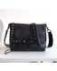 Valentino Rockstud Flap Strap Shoulder Bag Black 2019