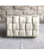 Bottega Veneta Padded Cassette Medium Crossbody Messenger Bag in Paper Calfskin White 2019