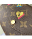 Louis Vuitton Love Lock Sarah Wallet in Monogram Canvas M64117