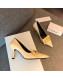 Balenciaga Fringe Knife Calfskin High-Heel Pumps Nude 2019