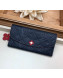 Louis Vuitton Emilie Wallet in Monogram Empreinte Leather M63918 Navy Blue/Red