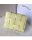 Bottega Veneta Cassette Mini Crossbody Bag in Maxi-Weave Lambskin Yellow 2019