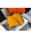 Hermes Kelly 25/28cm in Crocodile Embossed Calf Leather Amber Yellow/Gold 2019 (Half Handmade)