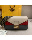 Fendi Baguette Studs Flap Shoulder Bag Grey 2019