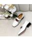 Gucci Lambskin Horsebit Loafer with Web White 2019