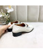 Gucci Lambskin Horsebit Loafer with Web White 2019