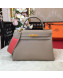 Hermes Kelly 32cm in Original Togo Leather Bag Light Grey