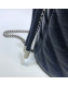 Gucci GG Diagonal Marmont Mini Bucket Bag 575163 Blue/White 2019