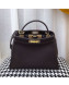 Fendi Iconic Medium Striped Lining Bag Brown 2019