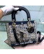 Dior Fortune Lady Dior Medium Bag in Tarot Beaded Canvas 2019