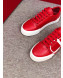 Valentino VLogo Calfskin Low-Top Sneakers Red 2019