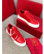 Valentino VLogo Calfskin Low-Top Sneakers Red 2019