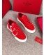 Valentino VLogo Canvas Sneakers Red 2019