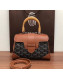 Goyard Saigon Mini Flap Top Handle Bag Brown