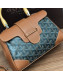 Goyard Saigon Mini Flap Top Handle Bag Brown