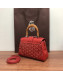 Goyard Saigon Mini Flap Top Handle Bag Red