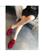 Gucci Princetown GG Velvet Flat Slipper Mules 475094 Red 2019