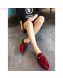 Gucci Princetown GG Velvet Flat Slipper Mules 475094 Red 2019