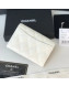 Chanel Grained Leather Classic Card Holder AP0214 White 2019