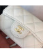 Chanel Grained Leather Classic Card Holder AP0214 White 2019