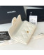 Chanel Grained Leather Classic Card Holder AP0214 White 2019