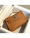 Hermes Kelly Pochette Bag 22cm Sesam Brown/Silver 2022 24