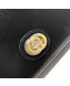 Gucci Leather Interlocking G Chain Card Case Wallet 598549 Black 2019