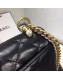 Chanel Quilted Leather Pearl Trim Small Flap Bag AS1170 Black 2019