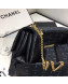 Chanel Quilted Leather Pearl Trim Small Flap Bag AS1170 Black 2019