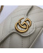 Gucci GG Marmont Matelassé Leather Chain Super Mini Bag 575161 White 2019