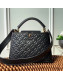 Louis Vuitton Capucines BB Monogram Flower Top Handle Bag M55360 Black 2019