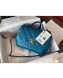 Chanel Quilted Grained Calfskin Mini Messenger Flap Top Handle Bag A93067 Blue 2019