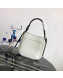 Prada Margit Leather Shoulder Bag 1BC076 White 2019