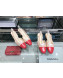 Chanel Heel Slingbacks Ballerina G31319 Nude/Red 2019