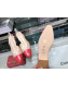 Chanel Heel Slingbacks Ballerina G31319 Nude/Red 2019