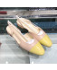 Chanel Flat Slingbacks Ballerina G31319 Yellow 2019