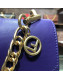 Fendi Kan U Medium Calfskin Flap Bag Purple/Gold 2019 