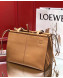 Loewe Cushion Tote Bag in Grained Calfskin Caramel Brown 2019