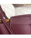 Bottega Veneta Arco Small Bag in Smooth Maxi Woven Calfskin Burgundy 2019