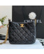 Chanel Lambskin Hobo Bag AS3112 Black 2022