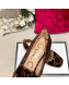 Gucci Sylvie Chain GG Velvet Mid-heel Pump ‎525082 Brown 2019